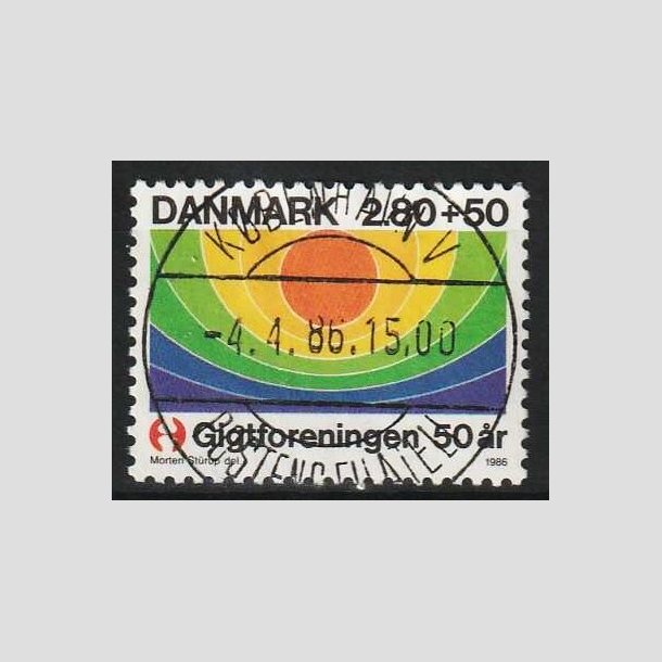 FRIM�RKER DANMARK | 1986 - AFA 855 - Gigtforeningen 50 �r - 2,80 Kr. + 50 �re - Lux Stemplet