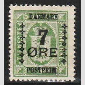 FRIM�RKER DANMARK | 1926 - AFA 163 - 7/5 �re gr�n Provisorium - Ubrugt (N�r postfrisk)