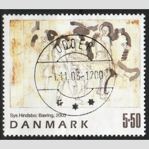 FRIM�RKER DANMARK | 2003 - AFA 1361 - Frim�rkekunst 6. - 5,50 Kr. Sys Hindsbo - Lux Stemplet 