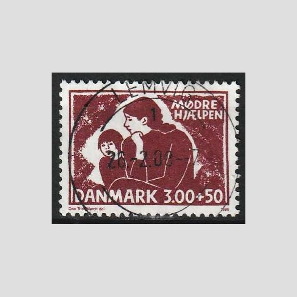 FRIM�RKER DANMARK | 1988 - AFA 917 - M�drehj�lpen - 3,00 Kr. + 50 �re - Pragt Stemplet Lemvig