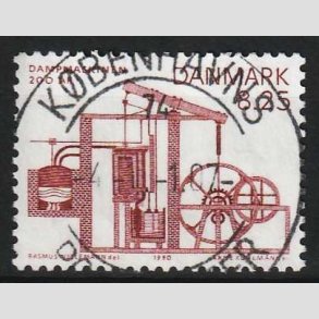 FRIM�RKER DANMARK | 1990 - AFA 961 - Dampmaskinen 200 �r. - 8,25 Kr. brunr�d - Lux Stemplet