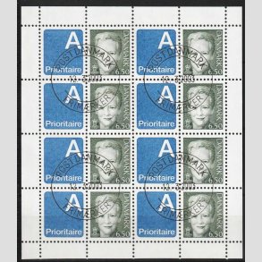 FRIM�RKER DANMARK | 2003 - AFA 1305v (SM�ARK NR. 11) - Dr. Margrethe - 6,50 kr. x 8 - Pragt stemplet