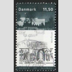 FRIM�RKER DANMARK | 2003 - AFA 1366 - Kongernes Jelling - 11,50 Kr. Jelling Kirke - P�nt Stemplet