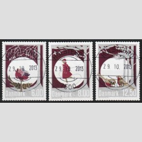 FRIM�RKER DANMARK | 2013 - AFA 1756-58 - Vinterstemning - 6,00 - 12,50 kr. - Luxs�t Holstebro