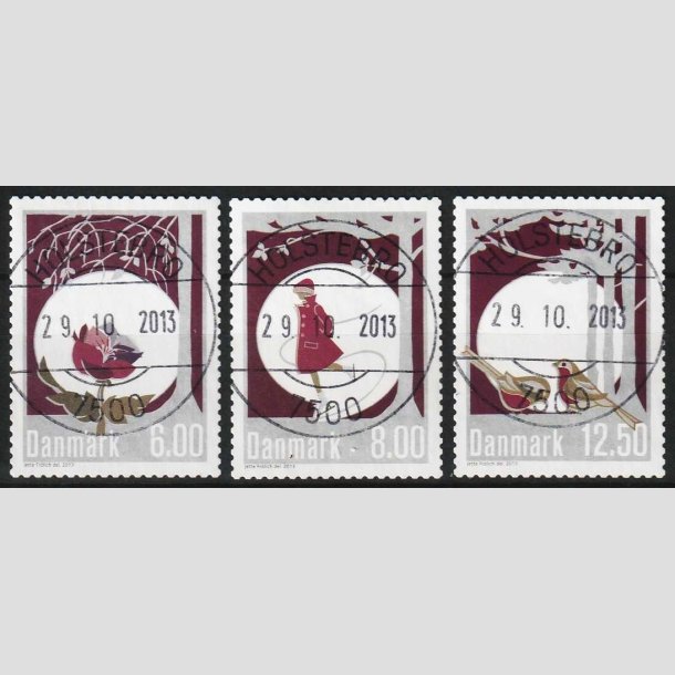FRIM�RKER DANMARK | 2013 - AFA 1756-58 - Vinterstemning - 6,00 - 12,50 kr. - Luxs�t Holstebro