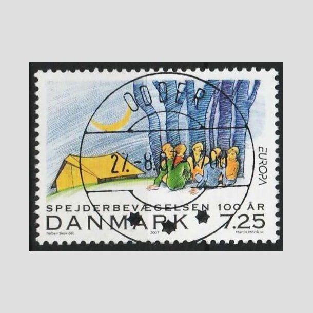 FRIM�RKER DANMARK | 2007 - AFA 1511 - Spejderbev�gelsen - 7,25 Kr. - Lux Stemplet Odder
