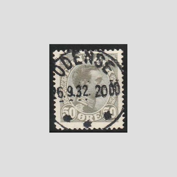 FRIM�RKER DANMARK | 1921-22 - AFA 129a - Chr. X 50 �re gr� - Lux Stemplet 