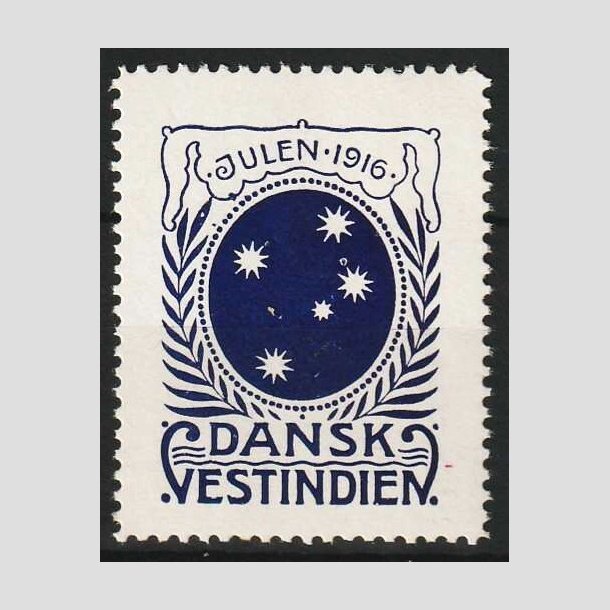 FRIM�RKER DVI | 1916 Julem�rke - Sydkorset - Postfrisk