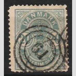 FRIM�RKER DANMARK | 1882 - AFA 33 - 20 �re bl� 