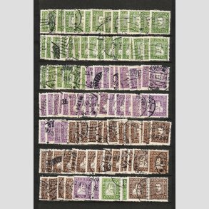 FRIM�RKER DANMARK | Bogtryk |  Postjubil�um 1924 - Parti med 102 stk. - Stemplet