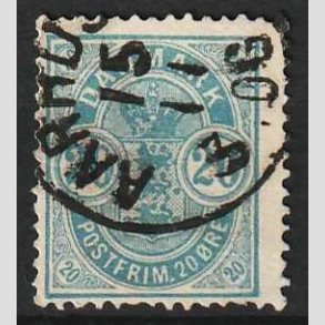 FRIM�RKER DANMARK | 1882 - AFA 33 - 20 �re bl� 