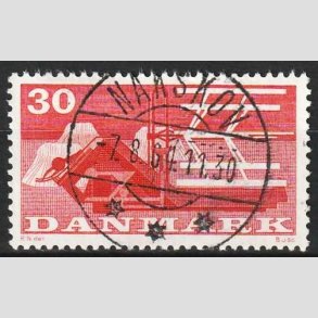 FRIM�RKER DANMARK | 1960 - AFA 382 - Landbrugsmotiver - 30 �re r�d - Pragt Stemplet Nakskov