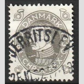 FRIM�RKER DANMARK | 1930 - AFA 188 - Chr. X 60 �r 8 �re gr� - Stemplet Fjerritslev