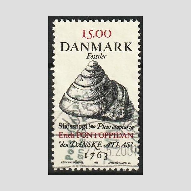 FRIM�RKER DANMARK | 1998 - AFA 1194 - Fossiler - 15,00 Kr. flerfarvet - Lux Stemplet Holstebro