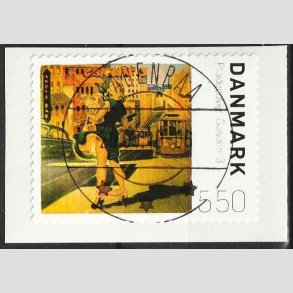 FRIM�RKER DANMARK | 2010 - AFA 1619E - Pladecover Gasolin 3. - 5,50 Kr. flerfarvet - Lux Stemplet