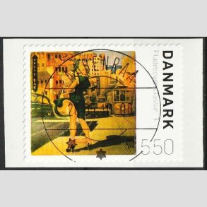 FRIM�RKER DANMARK | 2010 - AFA 1619E - Pladecover Gasolin 3. - 5,50 Kr. flerfarvet - Lux Stemplet