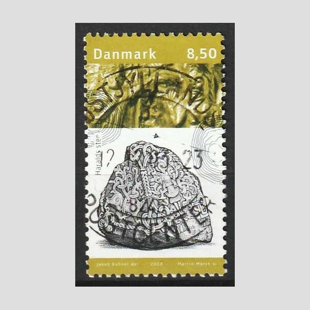 FRIM�RKER DANMARK | 2003 - AFA 1365 - Kongernes Jelling - 8,50 Kr. Haralds Sten - P�nt stemplet