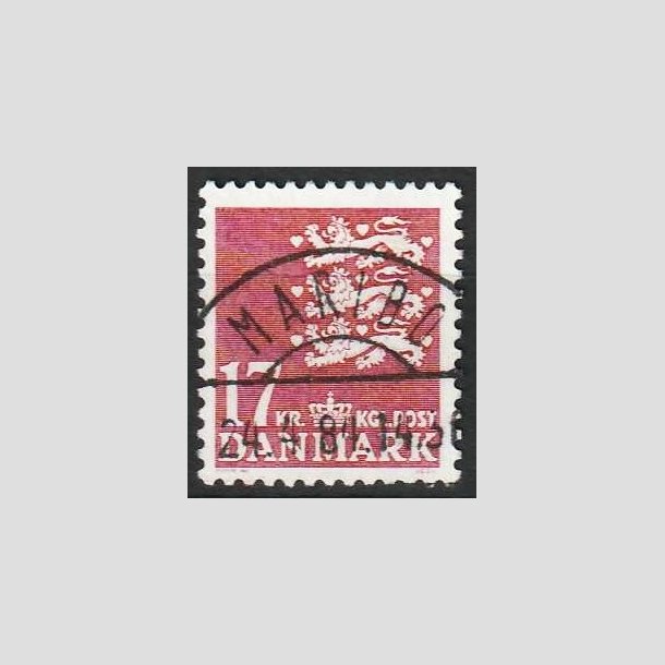 FRIM�RKER DANMARK | 1984 - AFA 795 - Rigsv�ben 17 Kr. matr�d - Lux Stemplet Maribo