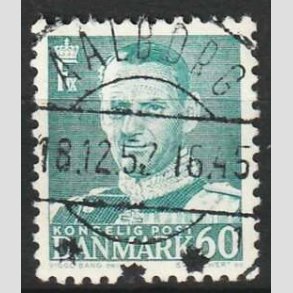 FRIM�RKER DANMARK | 1948-50 - AFA 313 - Fr. IX 60 �re bl�gr�n - Lux Stemplet 