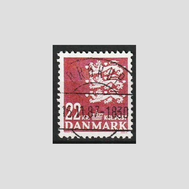 FRIM�RKER DANMARK | 1987 - AFA 876 - Rigsv�ben 22 Kr. matr�d - Lux Stemplet Br�rup