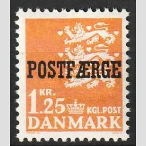FRIM�RKER DANMARK | 1965 - AFA 41 - 1,25 Kr. orange POSTF�RGE - Postfrisk