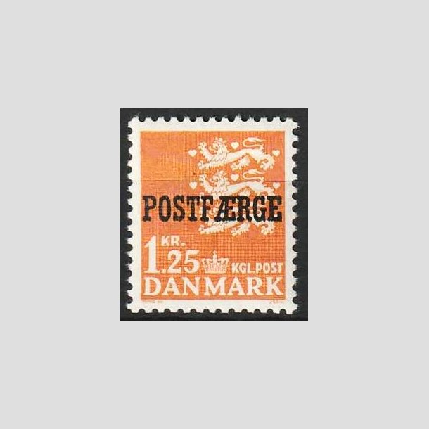FRIM�RKER DANMARK | 1965 - AFA 41 - 1,25 Kr. orange POSTF�RGE - Postfrisk