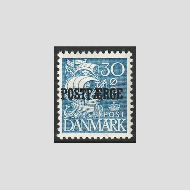 FRIM�RKER DANMARK | 1936-39 - AFA 17 Type I - 30 �re bl� POSTF�RGE - Postfrisk