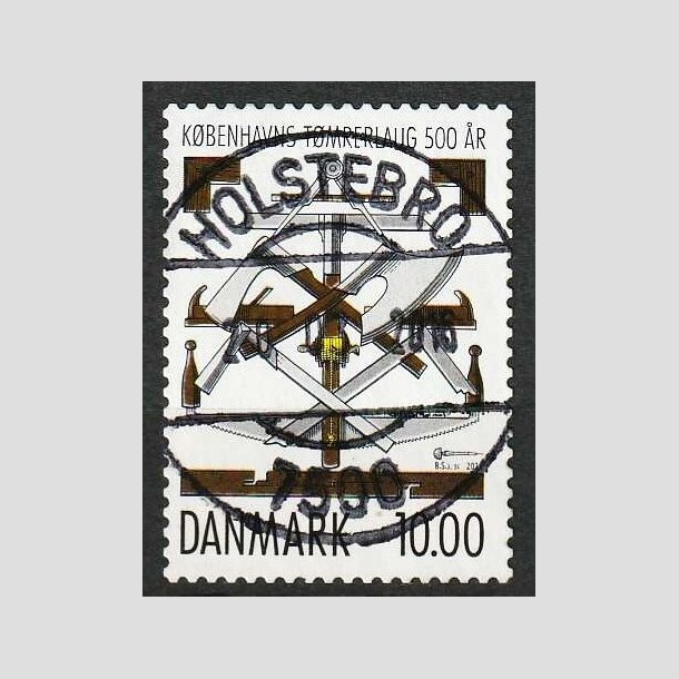 FRIM�RKER DANMARK | 2015 - AFA 1834 - K�benhavns T�mrelaug 500 �r - 10,00 Kr. - Lux Stemplet