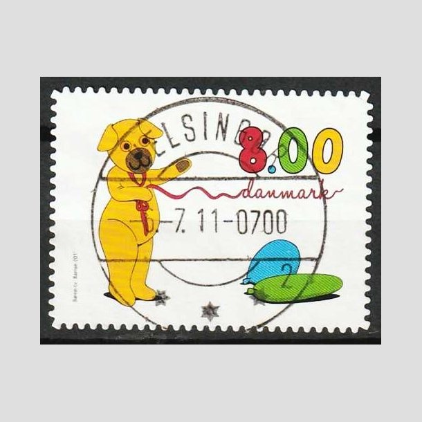 FRIM�RKER DANMARK | 2011 - AFA 1669a - B�rne-tv - 8,00 Kr. flerfarvet - Lux Stemplet 