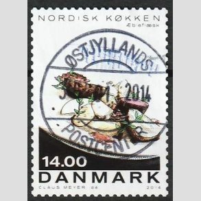 FRIM�RKER DANMARK | 2013 - AFA 1765 - Nordisk k�kken - 14,00 Kr. flerfarvet - Lux Stemplet 