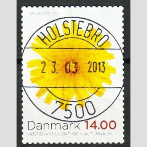 FRIM�RKER DANMARK | 2012 - AFA 1717 - Efter�rsblomster - 14,00 Kr. - Lux Stemplet