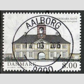 FRIM�RKER DANMARK | 2013 - AFA 1739a - Danske herreg�rde II - 8,00 Kr. - Pragt Stemplet Aalborg