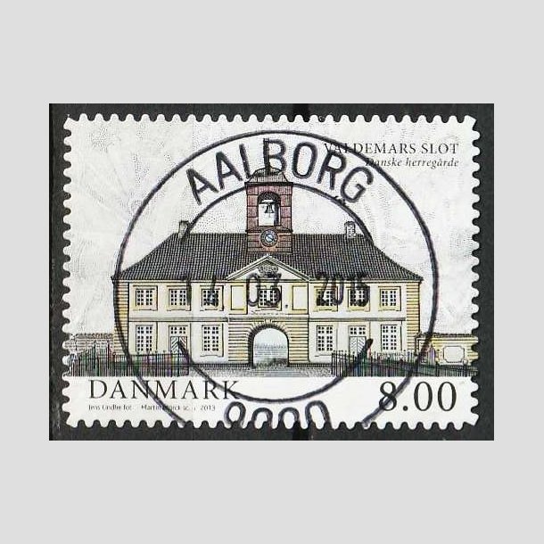 FRIM�RKER DANMARK | 2013 - AFA 1739a - Danske herreg�rde II - 8,00 Kr. - Pragt Stemplet Aalborg