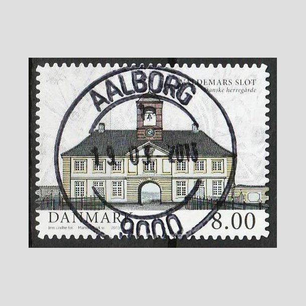 FRIM�RKER DANMARK | 2013 - AFA 1739a - Danske herreg�rde II - 8,00 Kr. - Pragt Stemplet Aalborg
