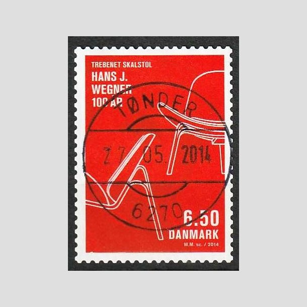 FRIM�RKER DANMARK | 2014 - AFA 1773 - Dansk design - 6,50 Kr. - Lux Stemplet T�nder