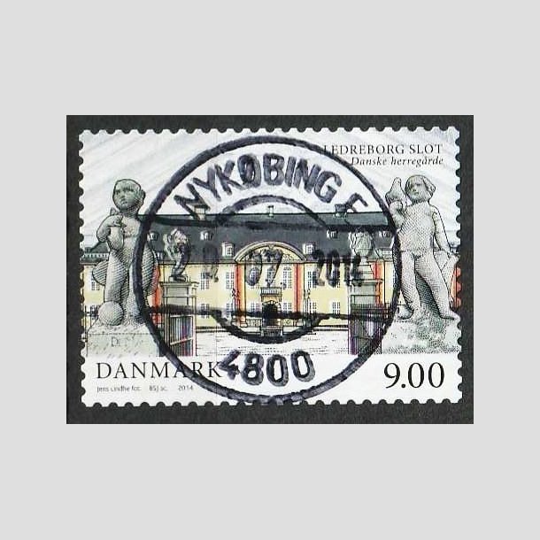 FRIM�RKER DANMARK | 2014 - AFA 1784 - Danske herreg�rde III - 9,00 Kr. Ledreborg slot - Lux Stemplet