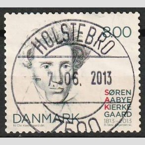 FRIM�RKER DANMARK | 2013 - AFA 1740 - S�ren Kierkegaard 200 �r. - 8,00 Kr. - Lux Stemplet