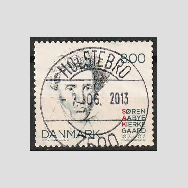 FRIM�RKER DANMARK | 2013 - AFA 1740 - S�ren Kierkegaard 200 �r. - 8,00 Kr. - Lux Stemplet