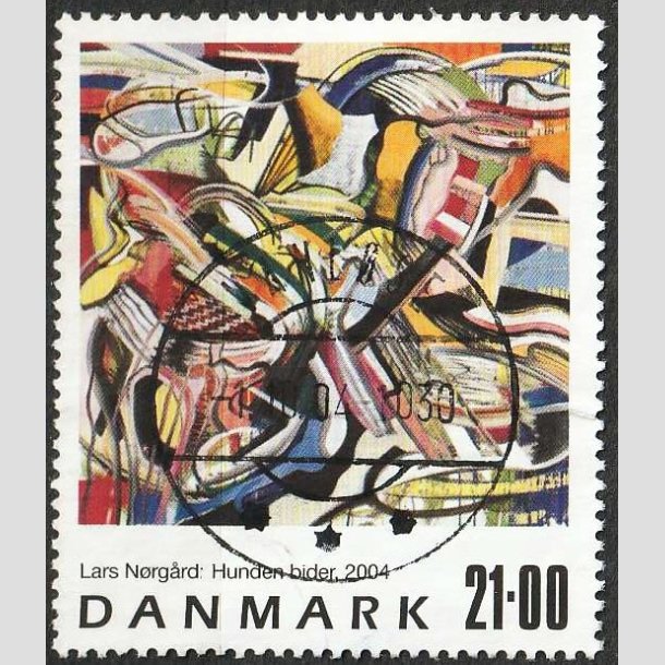 FRIM�RKER DANMARK | 2004 - AFA 1399 - Frim�rkekunst - 21,00 Kr. flerfarvet - Lux Stemplet Vanl�se