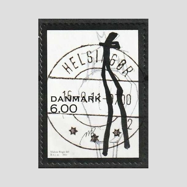FRIM�RKER DANMARK | 2011 - AFA 1671 - Mode - 6,00 Kr. flerfarvet - Lux Stemplet Helsing�r