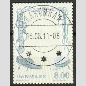 FRIM�RKER DANMARK | 2011 - AFA 1672 - Mode - 8,00 Kr. flerfarvet - Lux Stemplet Aabenraa