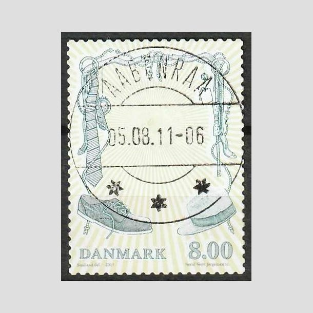 FRIM�RKER DANMARK | 2011 - AFA 1672 - Mode - 8,00 Kr. flerfarvet - Lux Stemplet Aabenraa