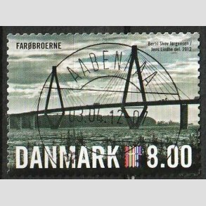 FRIM�RKER DANMARK | 2012 - AFA 1690 - Nordia 2012 - 8,00 Kr. flerfarvet - Lux Stemplet Aabenraa