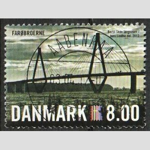 FRIM�RKER DANMARK | 2012 - AFA 1690a - Nordia 2012 - 8,00 Kr. - Lux Stemplet Aabenraa 