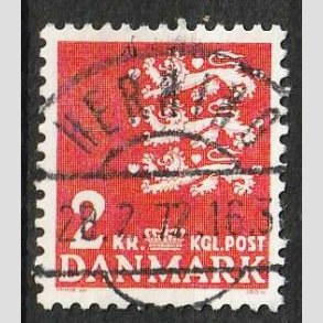 FRIM�RKER DANMARK | 1968 - AFA 294F - Rigsv�ben 2 Kr. r�d - Lux Stemplet Herning