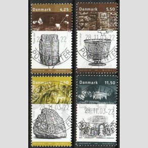 FRIM�RKER DANMARK | 2003 - AFA 1363-66 - Kongernes Jelling - 4,25 - 11,50 kr. - Pragt Stemplet 