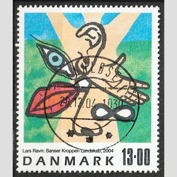FRIM�RKER DANMARK | 2004 - AFA 1398 - Frim�rkekunst - 13,00 Kr. - Lux Stemplet Vanl�se