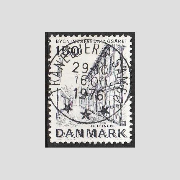 FRIM�RKER DANMARK | 1975 - AFA 593 - Bygningsfredning - 150 �re bl�gr� - Pragt Stemplet Tranebjerg