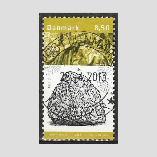 FRIM�RKER DANMARK | 2003 - AFA 1365 - Kongernes Jelling - 8,50 Kr. Haralds Sten - Pragt Stemplet 