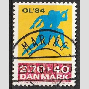 FRIM�RKER DANMARK | 1984 - AFA 798 - Olympiske Lege 1984 - 2,70 Kr. + 40 �re - Lux Stemplet Maribo